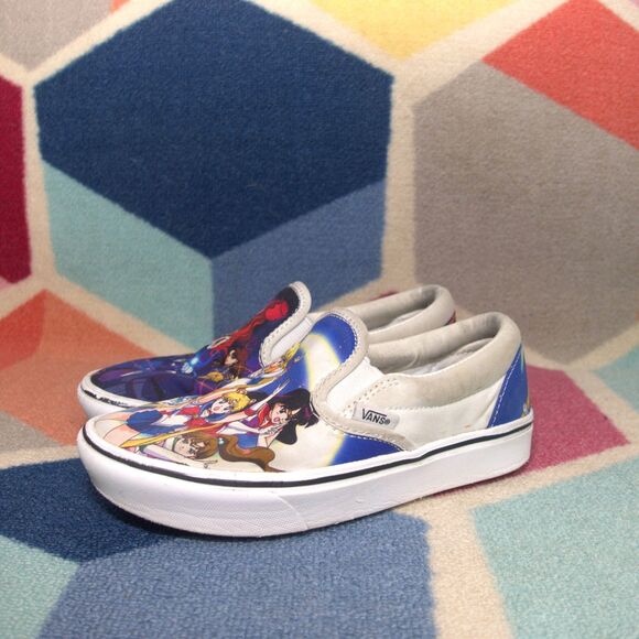 Sailor Moon x Vans Classic Slip-On ComfyCush‎ 'Pretty Guardians Women's  5.5 - Picture 2 of 7